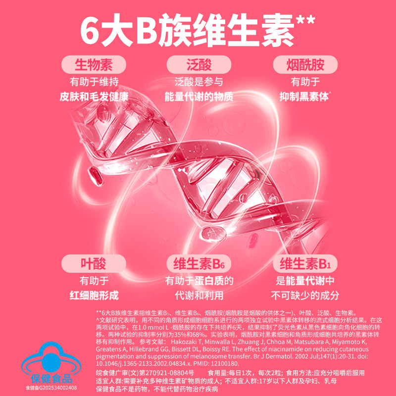 OLLY女性复合维生素B族维C软糖女士多维叶酸草莓味组合装50粒/瓶