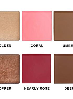 6 Color Cream Makeup Palette, Blush Highlighter & Contour