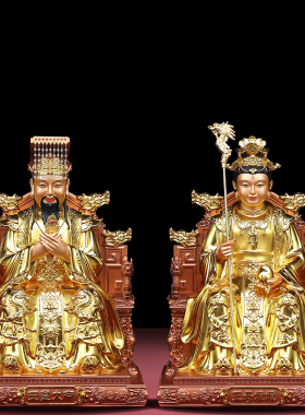 【万人收藏】金母元君龙椅造像