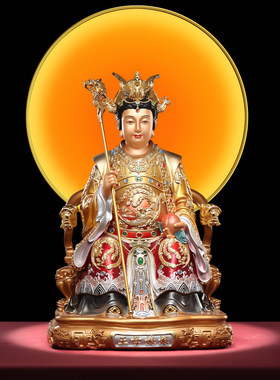 【非遗联名】铜彩龟山金母神像