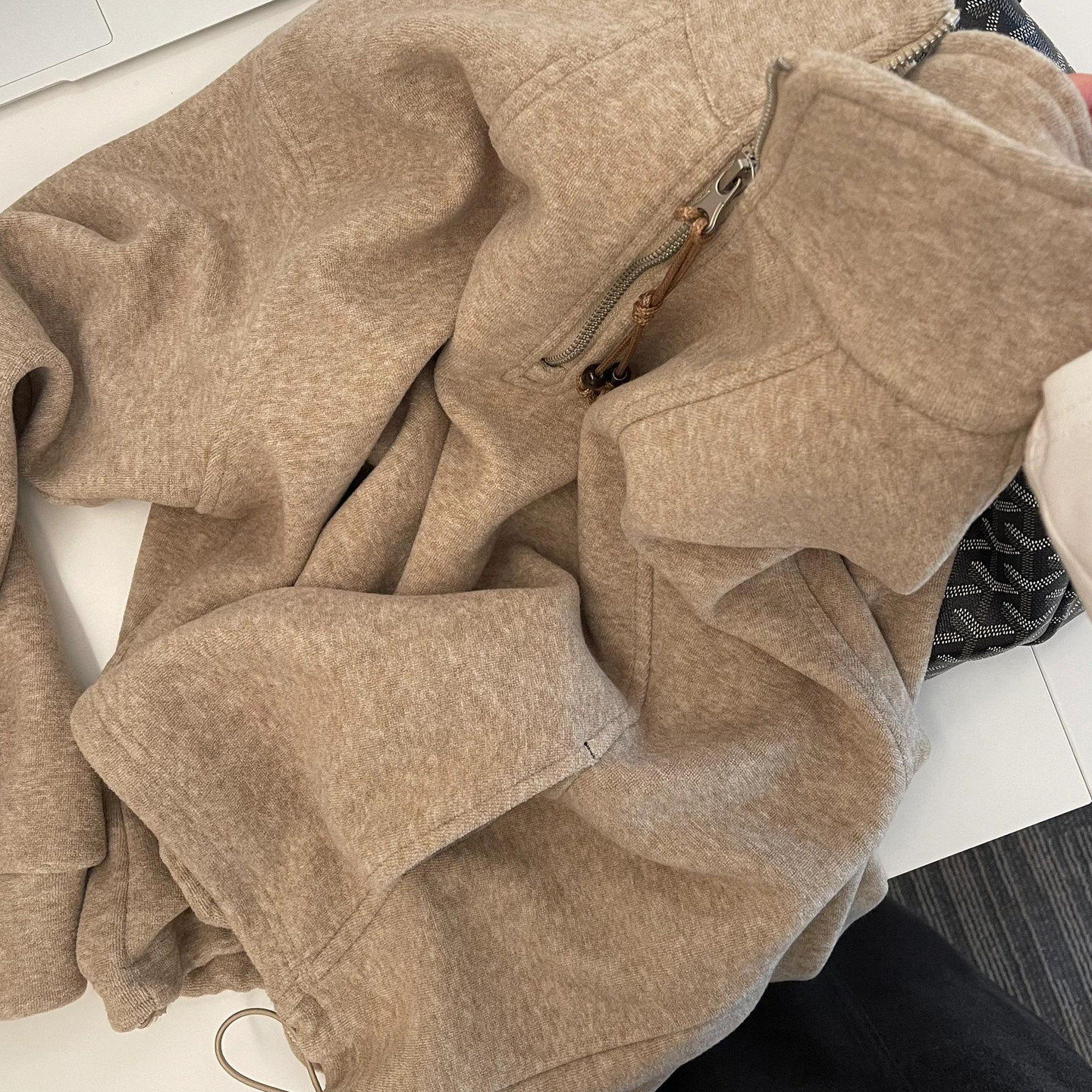 广州十三行高货爆款~慵懒抽绳半拉链高领加绒卫衣外套女秋冬外穿,淘宝优惠券,粉丝福利购,淘宝优惠卷