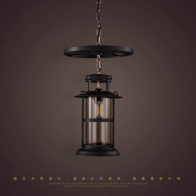 复古工业风车轮吊灯酒吧台咖啡餐厅马灯LOFT创意个性铁艺单头灯具,淘宝优惠券,粉丝福利购,淘宝优惠卷