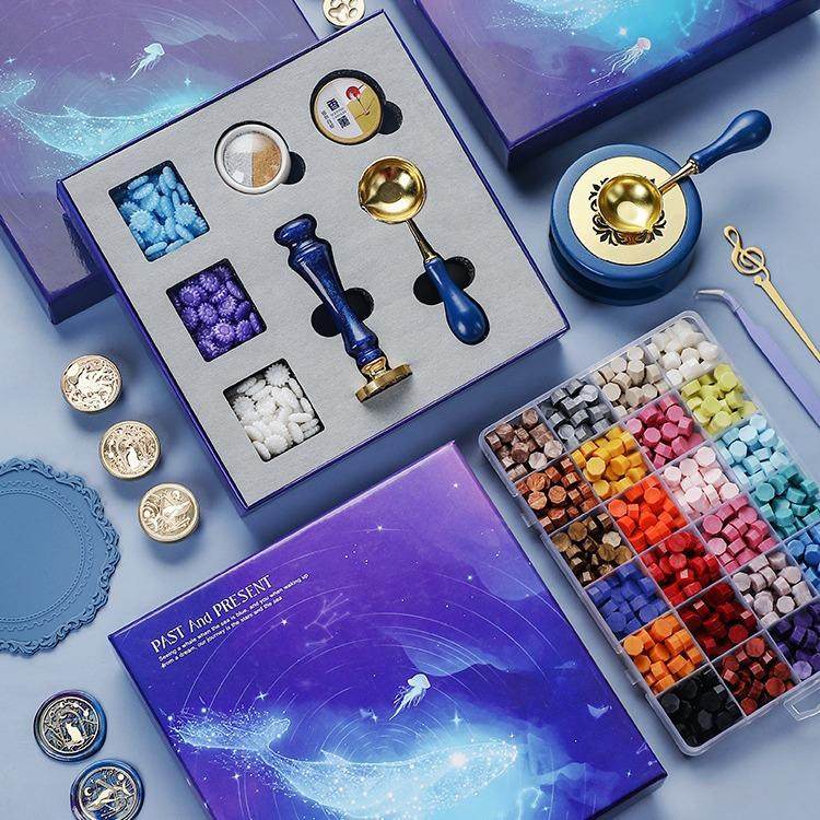 火漆印章全套大套装 整套蜡粒章头咕卡配件工具礼品礼盒,淘宝优惠券,粉丝福利购,淘宝优惠卷