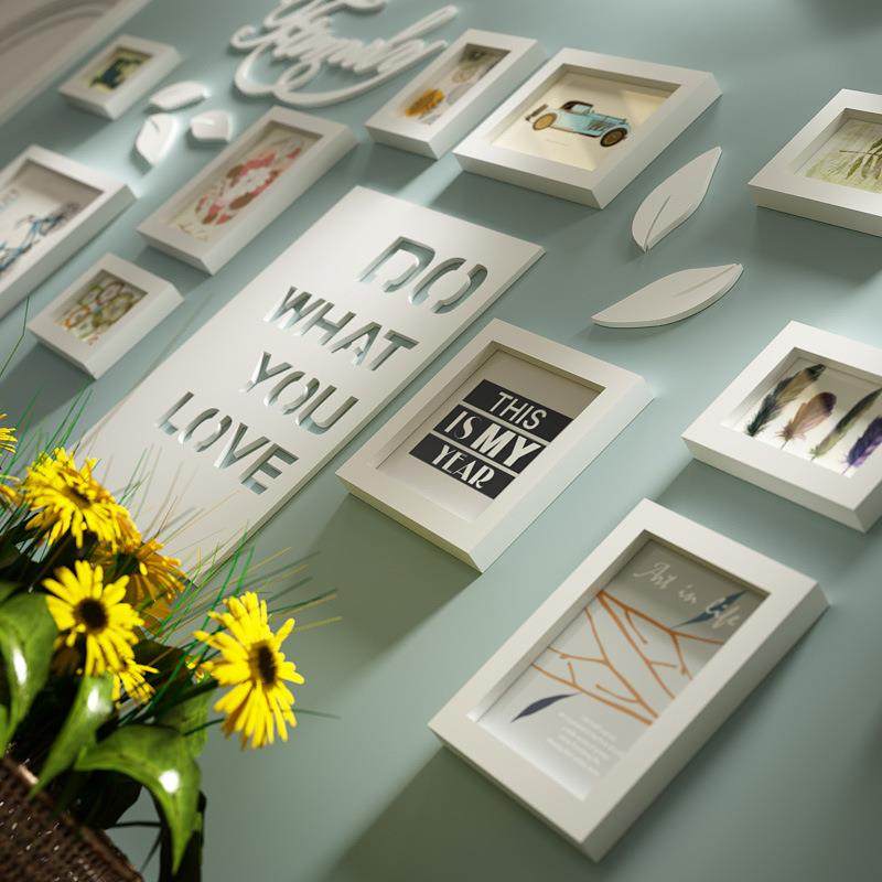 包邮田园/实木墙创意照片墙/相框墙,淘宝优惠券,粉丝福利购,淘宝优惠卷