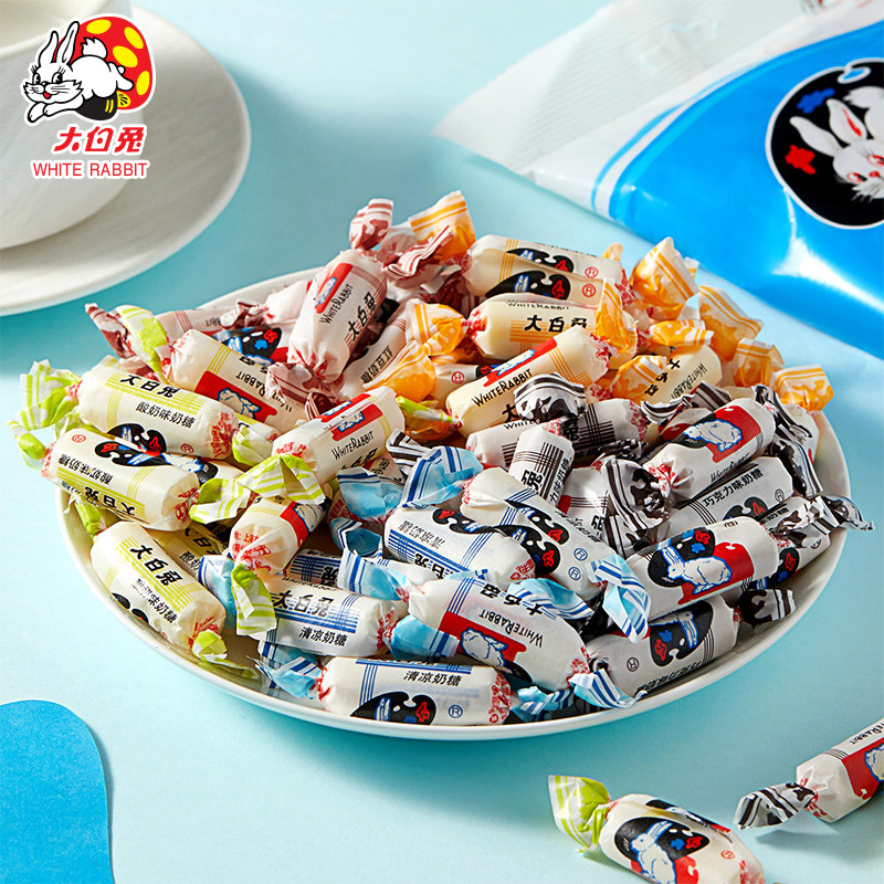 大白兔奶糖原味500g袋装