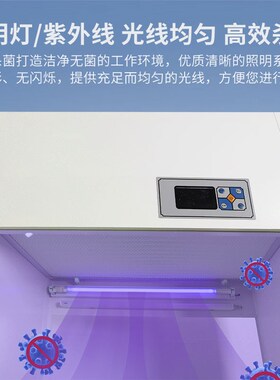 超净工作台水平垂直单双人无尘操作实验室激光洁净净化工作台无菌