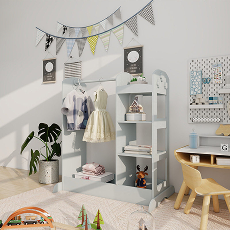 新款木制儿童过家家晾衣架置物架穿衣镜打扮量身款幼儿园活动角,淘宝优惠券,粉丝福利购,淘宝优惠卷