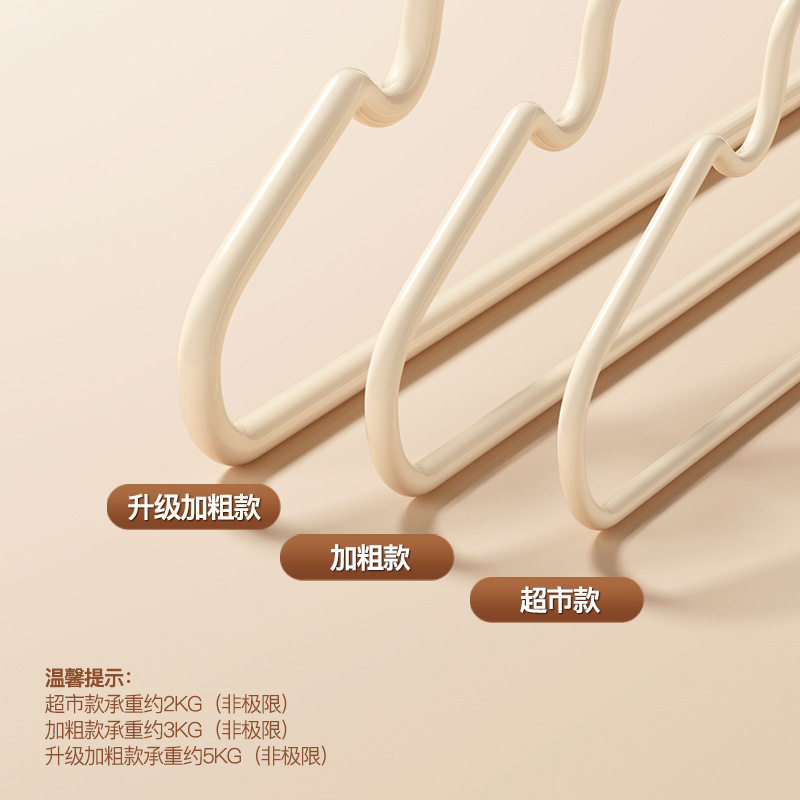 无痕浸塑衣架家用加粗加长挂衣学生宿舍衣服防滑防鼓包晾晒衣撑子,淘宝优惠券,粉丝福利购,淘宝优惠卷