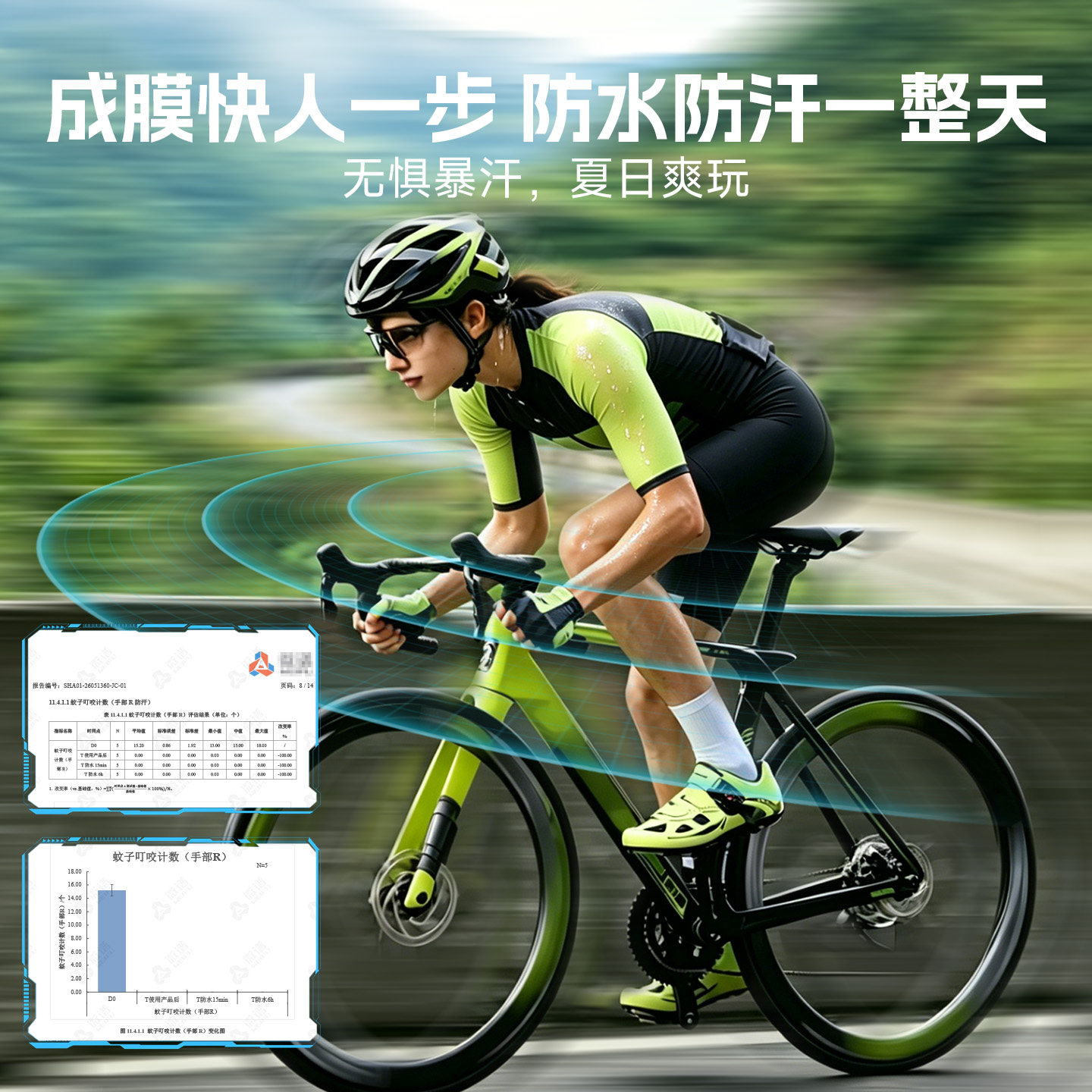 神客户外便携驱蚊专用防水防汗喷雾6h