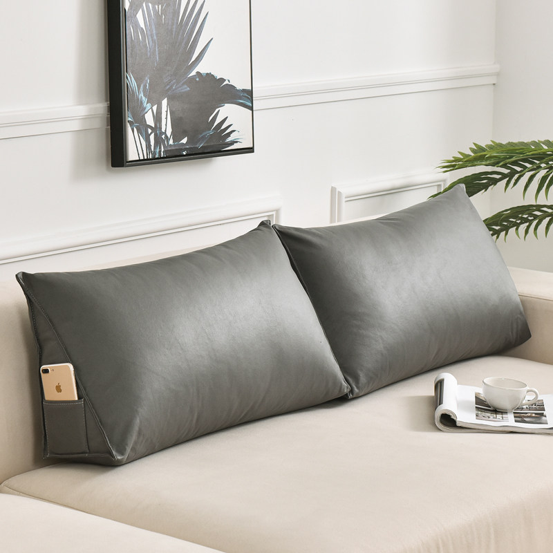 Simple technical cloth triangle sofa waist cushion cushion large backrest living room bay window tatami soft bag removable and washable