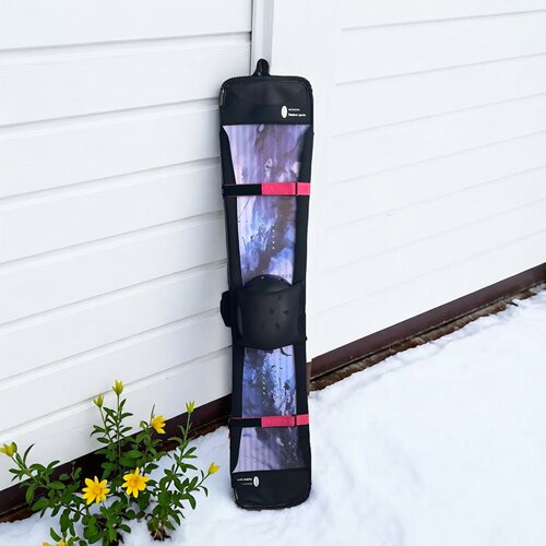 户外运动头盔网兜单板滑雪板平花刻滑锤头滑雪板饺子皮外挂头盔兜 - 图2