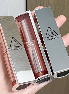 3ce三熹玉柔雾管口红三熹玉海盐肉桂色saltycinnamon银壳持久哑光