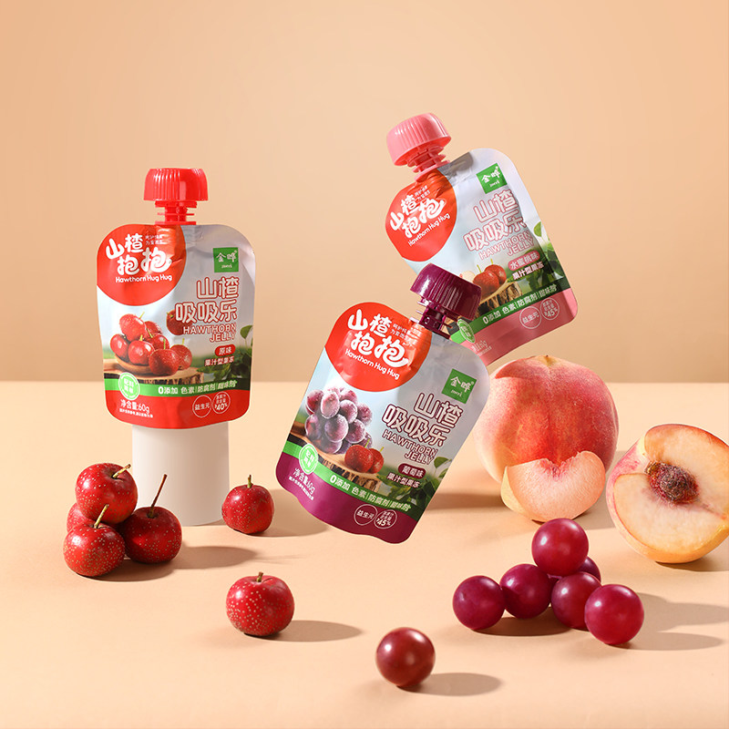 【清仓】山楂抱抱吸吸乐果汁型果冻礼盒葡萄草莓味礼盒60g*24袋