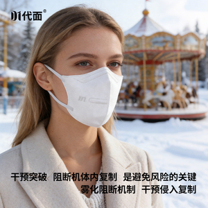N99代面双防呼吸器国际版口罩