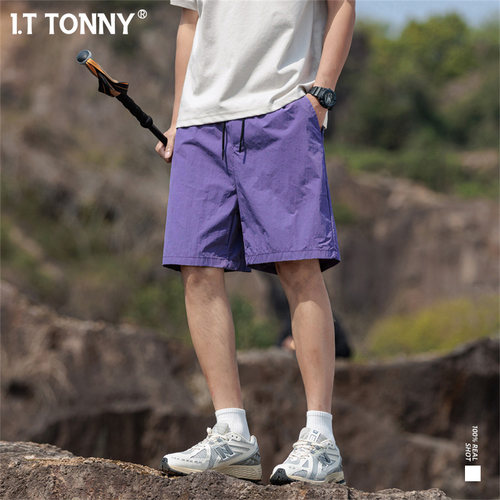 潮牌I.T TONNY夏季宽松休闲短裤潮牌五分裤男士潮流休闲短裤TYK - 图0