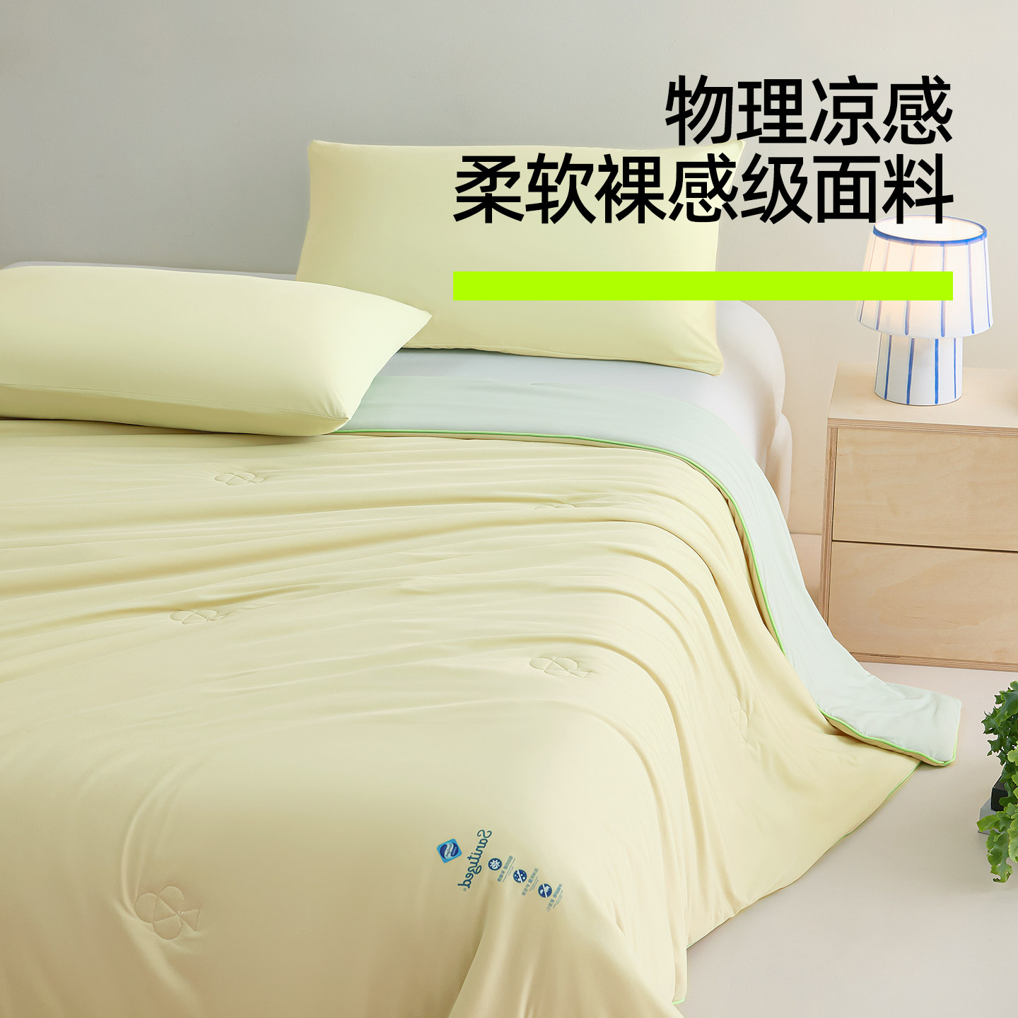 有棵树凉感大豆纤维夏凉空调夏被四季通用单人被春秋冰丝被子被芯