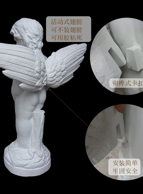 撒尿小孩雕像天使尿尿摆件酒店别墅庭院花园水景装饰户外流水喷泉