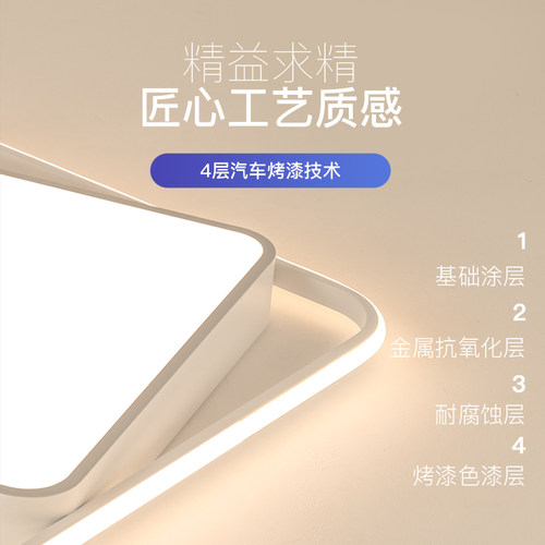 【国补15%】绿源护眼卧室灯现代简约LED吸顶灯智能包安装灯具18 - 图0