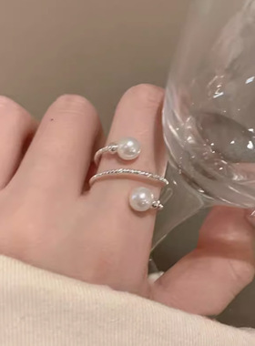2026新款珍珠戒指女轻奢高级感可