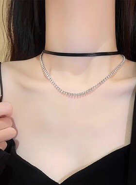 2026新款双层叠戴轻奢气质颈带女