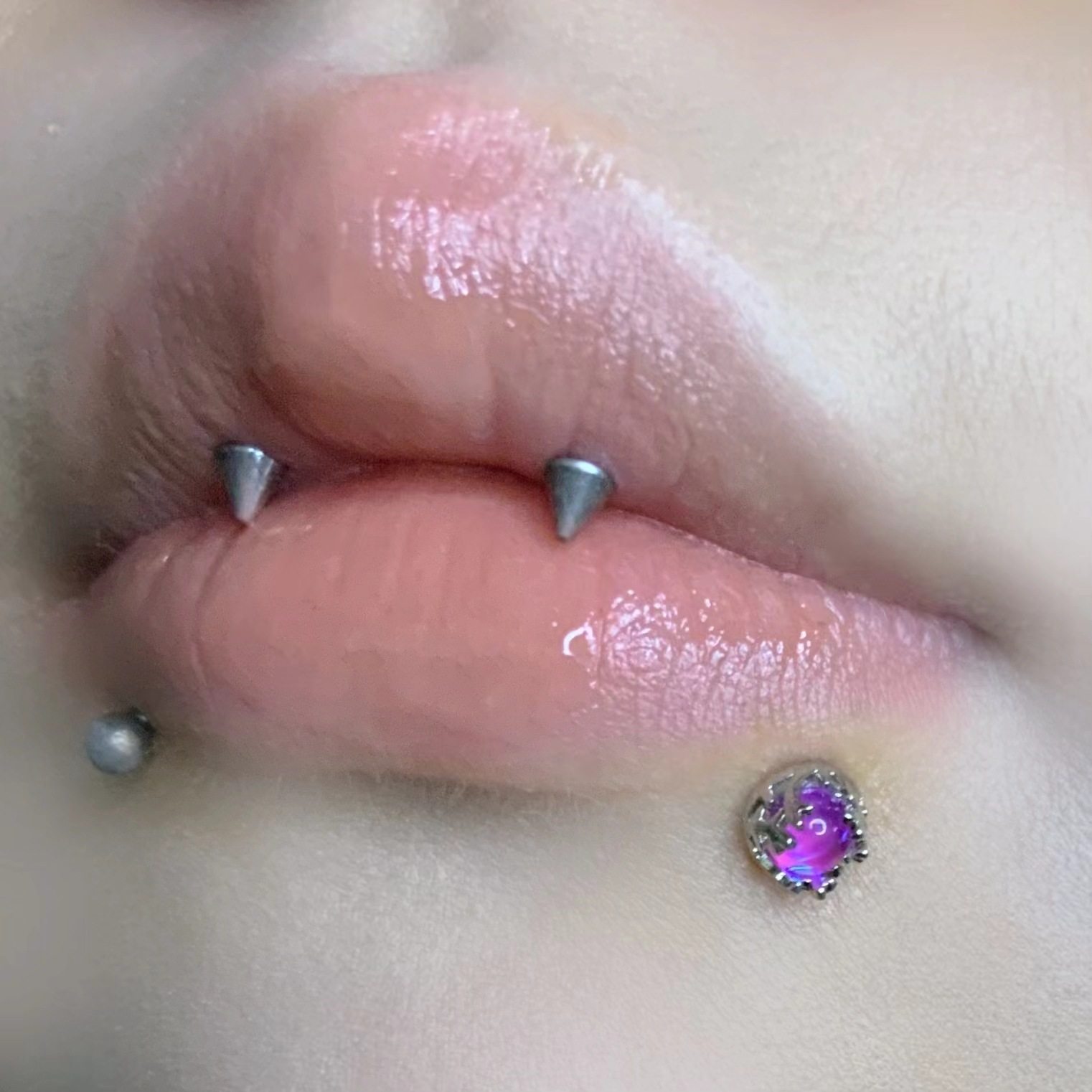 炫彩摩卡鹿角唇钉耳骨钉内牙穿刺饰品钛钢小众辣妹可爱,淘宝优惠券,粉丝福利购,淘宝优惠卷
