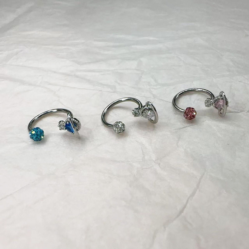 超闪三色小行星泥巴球钛钢穿刺饰品唇环耳骨环甜美风配件外牙,淘宝优惠券,粉丝福利购,淘宝优惠卷