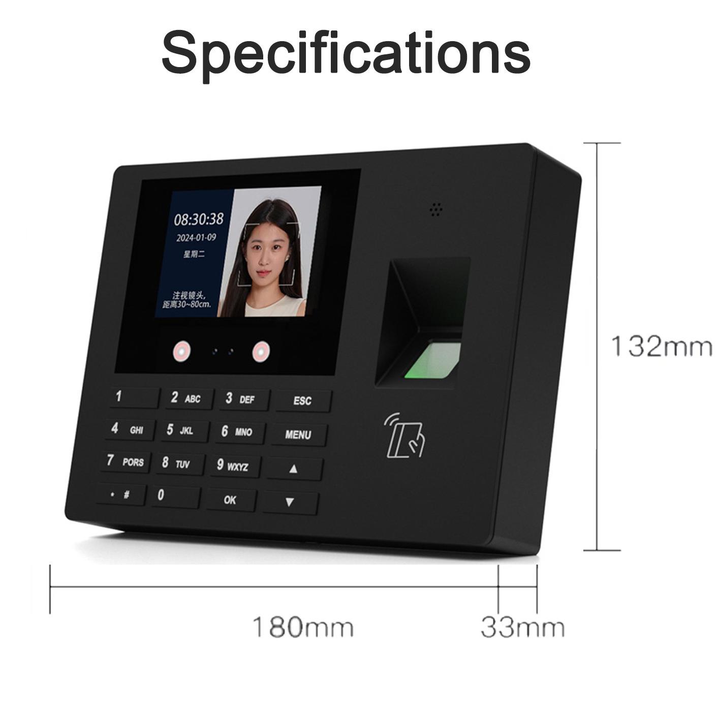 H100 employee punch-in and attendance machine, face recognition punch-in machine, fingerprint machine, fingerprint punch-in and attendance card, facial recognition card swiping machine
