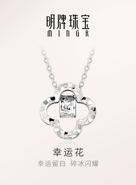 【闪亮碎冰冰】明牌幸运花银项链
