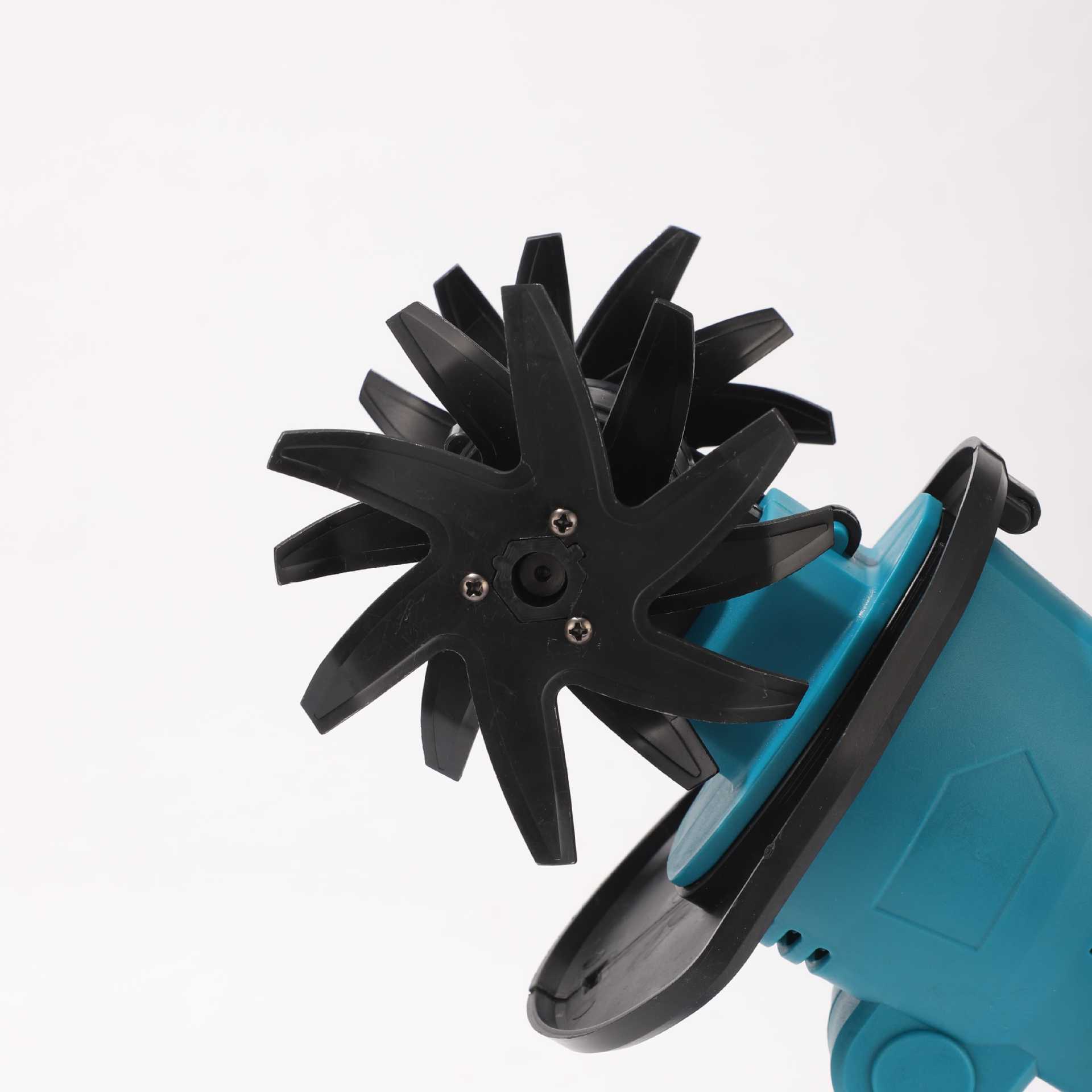 Mini handheld lithium battery micro-tiller rechargeable agricultural scarifier cultivator household vegetable garden small rotary tiller