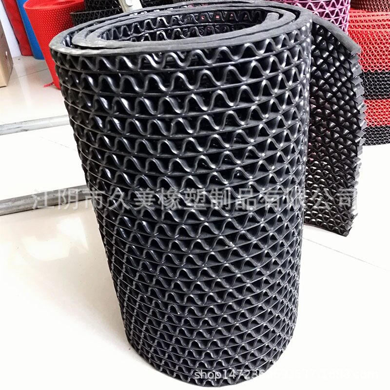 Source manufacturer PVC plastic hollow anti-slip mat S-grid plastic carpet toilet swimming pool bathroom workshop floor mat