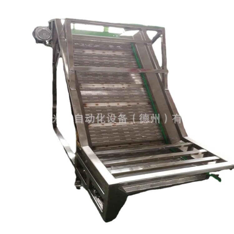 Chain plate conveyor line Horseshoe chain conveyor Stainless steel mesh belt conveyor Aquatic plants and large product conveying equipment