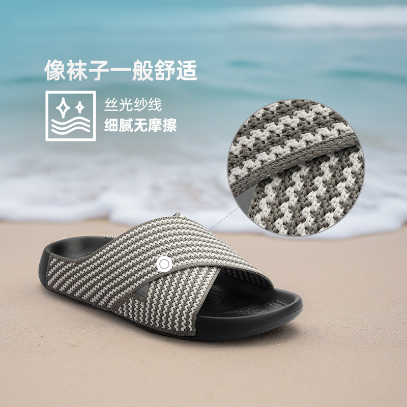 多走路海浪｜拖鞋女外穿高级感配裙子