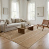 Natural jute hand-woven carpet Italian style living room coffee table blanket bedroom bedside bay window environmentally friendly glue-free floor mat