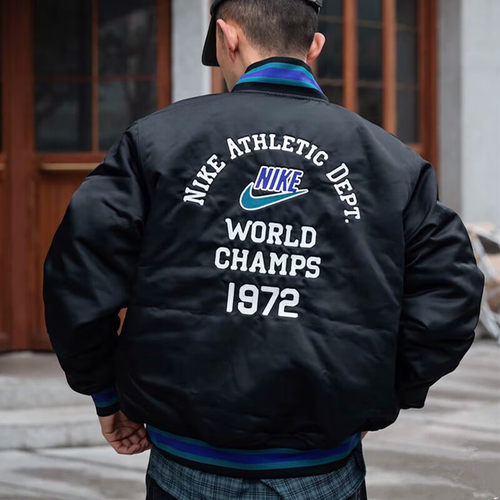 耐克男户外出行防风保暖防风棒球服棉衣夹克外套FQ7970 DD6056 - 图0