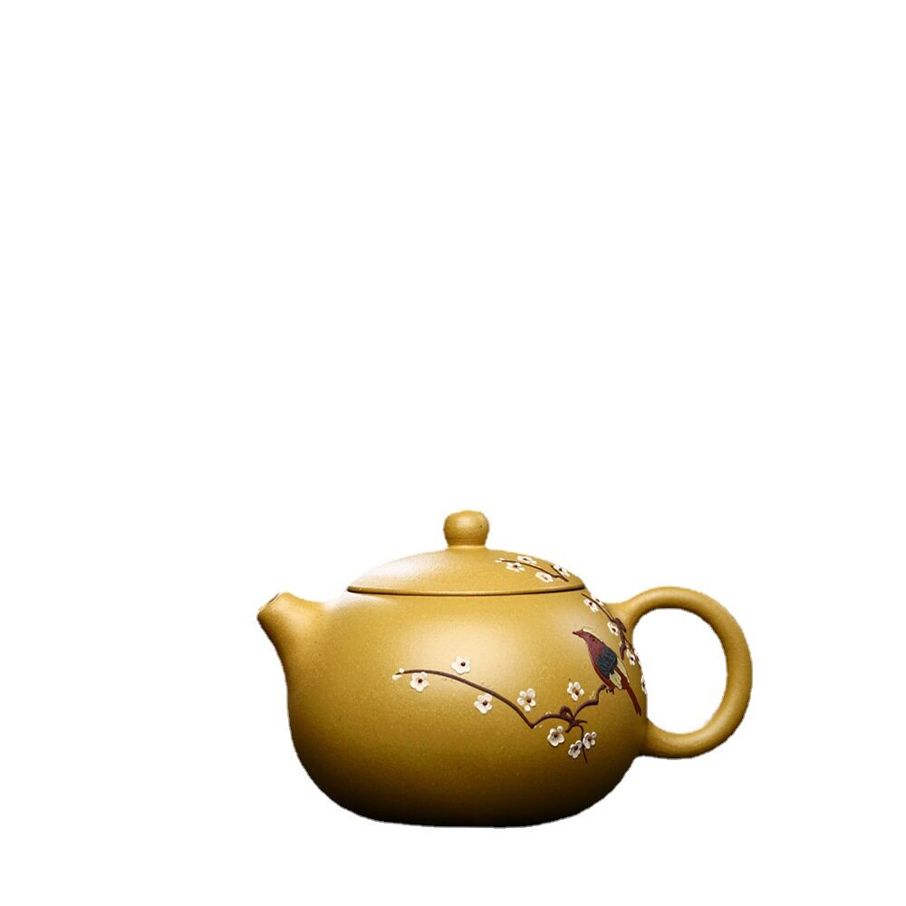 Yixing purple clay pot wholesale famous handmade home-collected clay large-capacity Xishi pot high-end tea set large tea