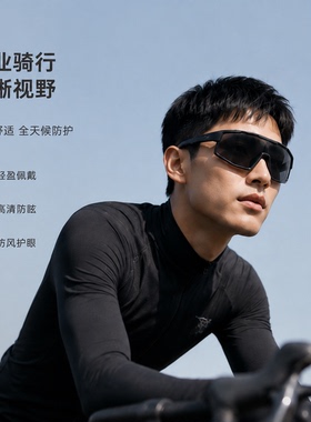 一体式骑行护目镜户外运动防风沙太阳镜UV400防紫外线竞速轻量化
