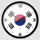 Flag Creative Wall Clock Silent Living Room Wall Watch Simple Modern H298