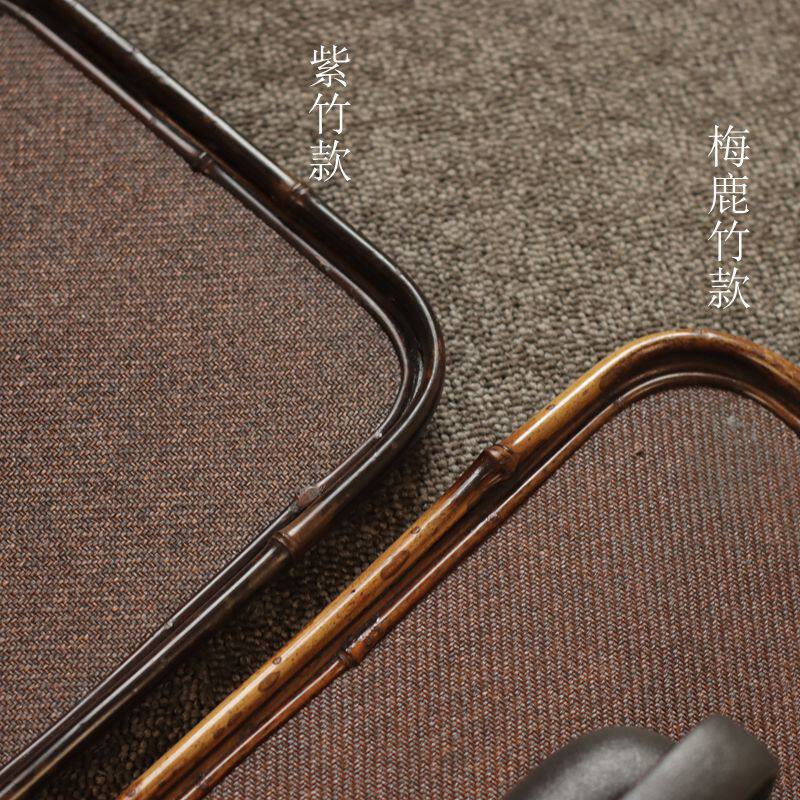 Ancient Tang Dynasty purple bamboo storage tray long Merlot tray tea set storage tray bamboo woven tea tray long tea ceremony accessories
