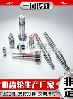 一同齿轮生产定制加工厂家 传动件非标直斜齿轮来图来样精密定做