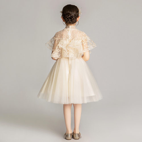 2026新款儿童礼服春季女童钢琴演出服花童婚纱蓬蓬纱跨境公主裙高 - 图1