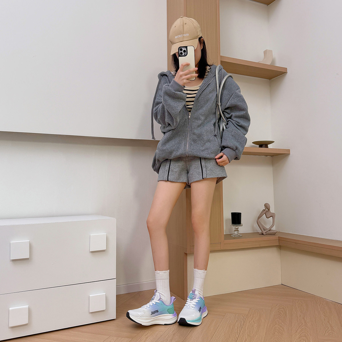 Jeanswest/真维斯跑步鞋男鞋缓震运动鞋透气轻便-1