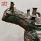 High tin bronze antique father Yijiao Niutoujiao wine drinking utensils wine bottles handicrafts ornaments fine antiques