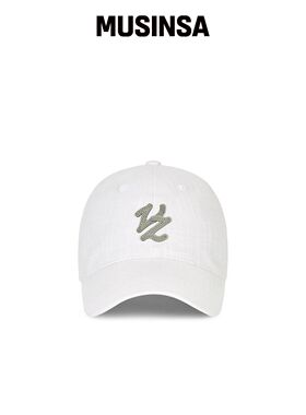 VARZAR FLOW VZ 皮革补丁棒球帽 WHITE MUSINSA韩国官网直邮进口