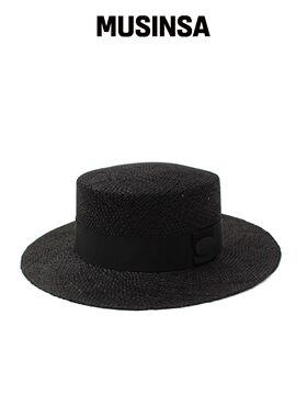 UNIVERSAL CHEMISTRY Bau Black Flat Fedora 夏韩国官网直邮进口