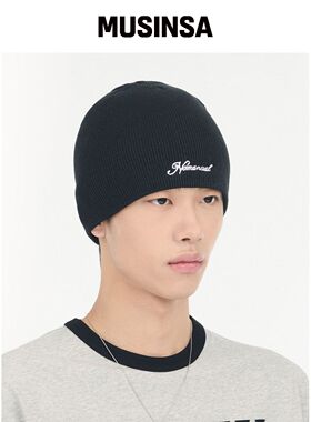 NOMANUAL NM VENT BEANIE - 黑色 MUSINSA韩国直邮官方正品