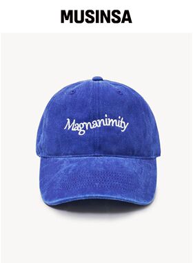 LADY VOLUME Magnanimity 石洗棒球帽 (蓝色) MU韩国官网直邮进口