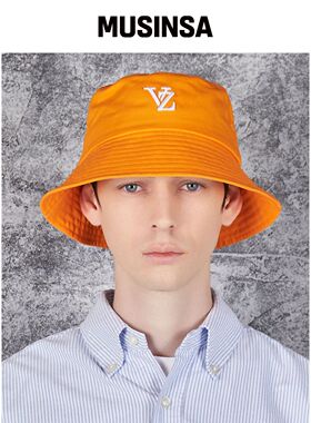 VARZAR 3D 字母图案颜色桶帽 橙色 MUSINSA韩国直邮官方正品