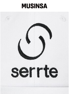 SERRTE 婴儿LOGO棒球帽男女通用纯白色 MUSINSA韩国官网直邮进口