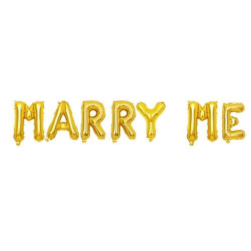 16寸英文MARRY ME求婚告白情人节铝膜气球婚庆装饰 - 图1