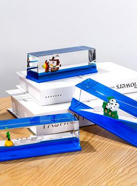 地中海风格船舶油在办公室装饰品液体浮动海盗船减压油滴帆船液体